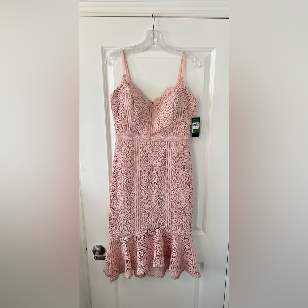 Guess Pink Lace Dress - Picture 2 of 4